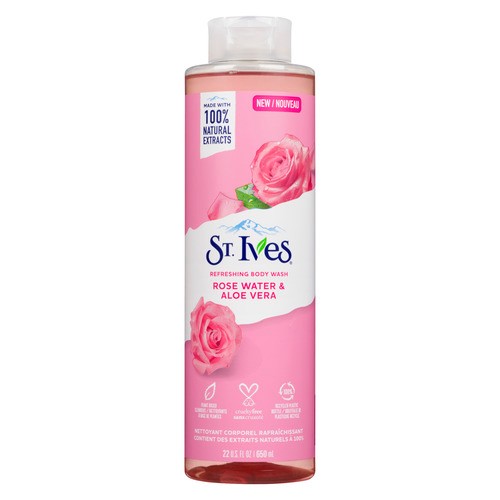 St. Ives Body Wash Rose Water & Aloe Vera 650 ml
