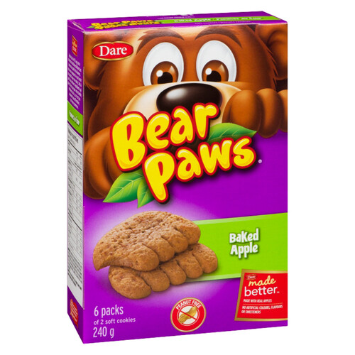 Voilà Online Grocery Delivery Dare Peanut Free Cookies Bear Paws Apple Baked 240 g