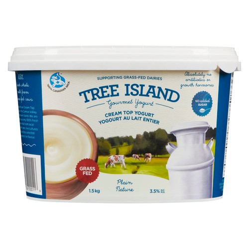 Tree Island Gourmet Yogurt Cream Top Plain Yogurt 1.5 KG