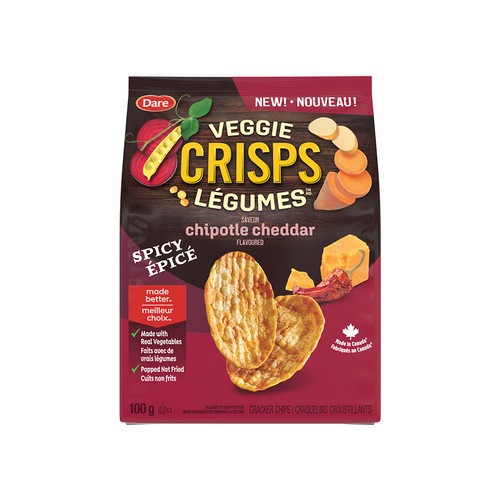 Dare Veggie Crisps Chipotle Cheddar Spicy 100 g