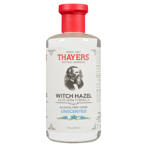 Thayers Witch Hazel Alcohol - Free Facial Toner Unscented 355 ml