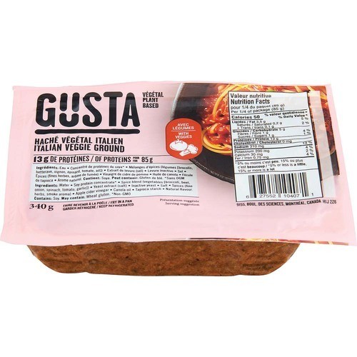 Gusta Plant Based Ground Italian Veggie 340 g