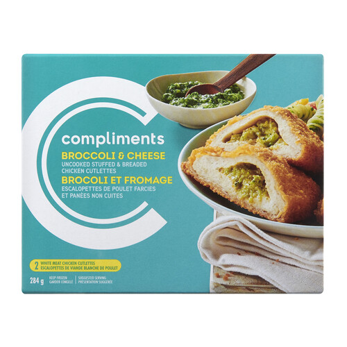Compliments Frozen Broccoli And Cheese Chicken Cutlets 284 g