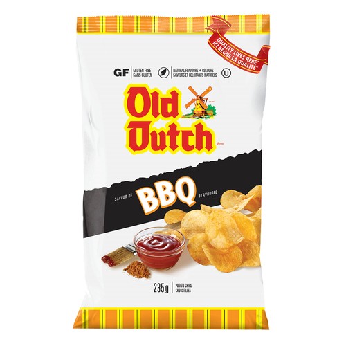 Old Dutch Gluten-Free Potato Chips Barbeque 235 g