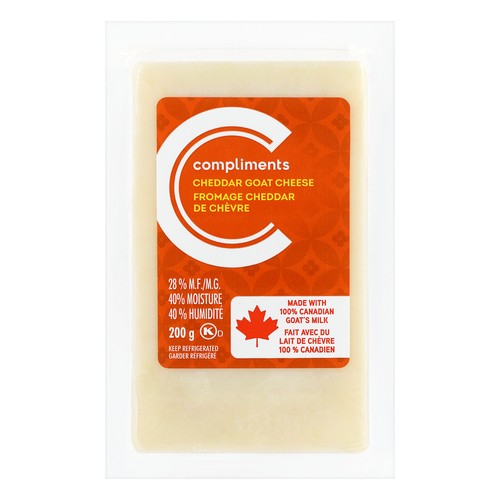 Compliments Cheese Goat Milk Cheddar 200 g
