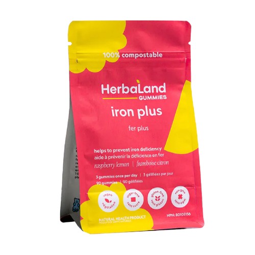 Herbaland Vitamin Gummies Iron Plus 90 EA