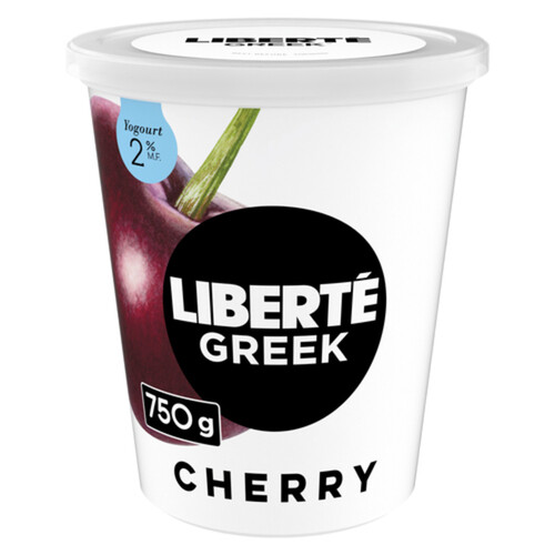Liberté Greek 2% Yogurt Cherry High Protein 750 g