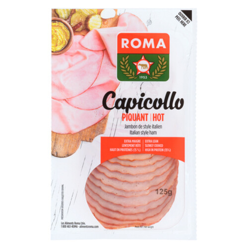 Roma Flat Hot Sliced Capicolli 125 g