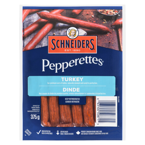 Schneiders Pepperettes Sausage Sticks Turkey 375 g