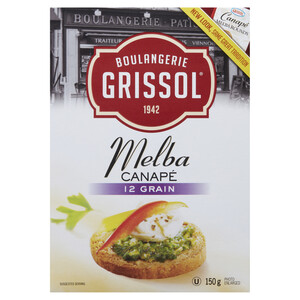 Grissol Melba Toast Canape 12 Grain 150 g