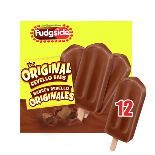 Popsicle Fudgsicle Frozen Dairy Dessert Bars Made With Malt And Cocoa 12 X 60 ml