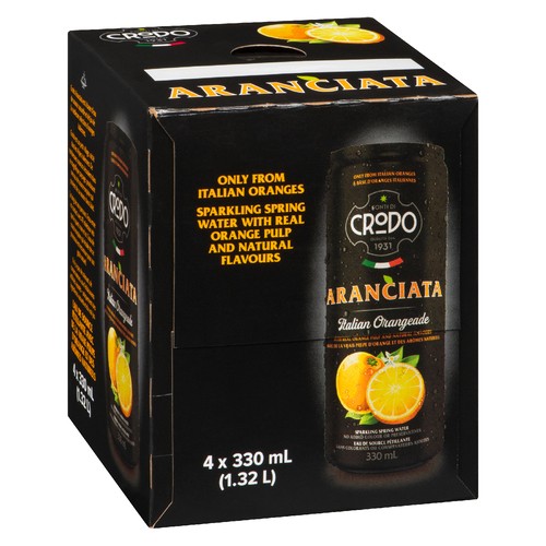 Royal Unibrew Crodo Aranciata Beverage 4 x 330 ml (cans)