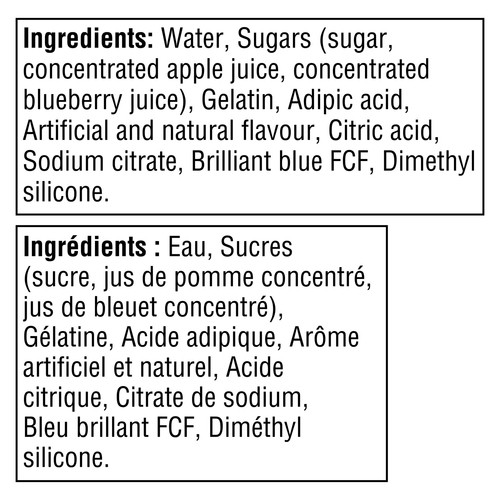 Jell-O Gel Snacks Blueberry 384 g