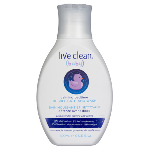 Live Clean Baby Calming Bedtime Bubble Bath & Wash 300 ml