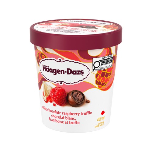 Haagen-Dazs Ice Cream White Chocolate Raspberry Truffle 450 ml