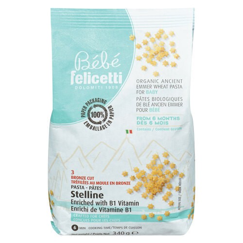 Felicetti Organic Pasta Baby Stelline Baby 340 g