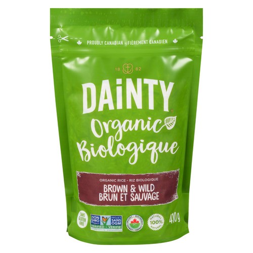 Dainty Organic Rice Brown & Wild 410 g