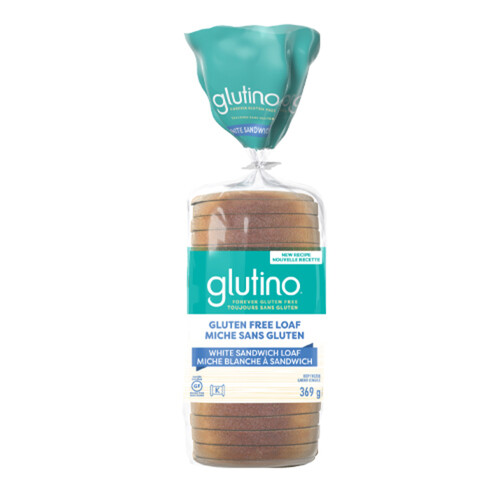 Glutino Gluten-Free White Bread 369 g (frozen)