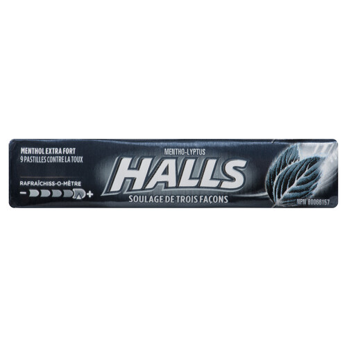 Halls Extra Strong Cough Drops 9 Lozenges