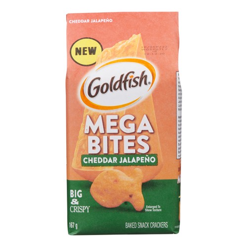 Pepperidge Farm-Goldfish Crackers Mega Bites Cheddar Jalapeno 167 g