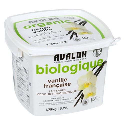 Avalon Dairy Organic 3.2% Yorgurt Probiotic Vanilla 1.75 kg
