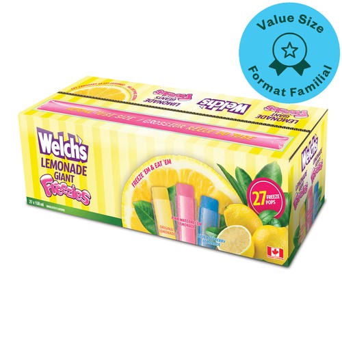 Welch's Freeze Pops Lemonade Giant 27 x 150 ml (cans)