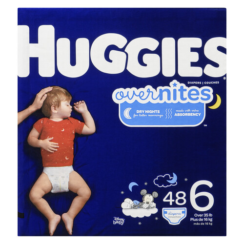 Huggies Overnites Diapers Size 6 48 Count