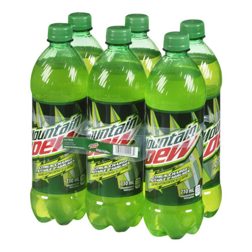 Mountain Dew Soda Citrus Charge 6 x 710 ml (bottles)