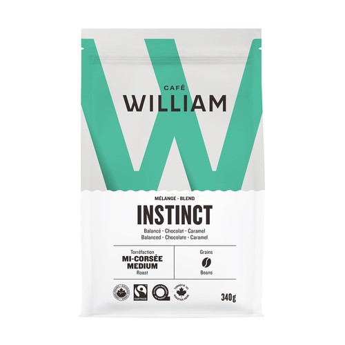 Café William Coffee Blend Instinct Medium Roast Beans 340 gg