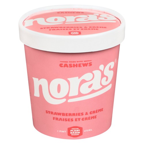 Nora's Frozen Dessert Strawberries & Crème 473 ml