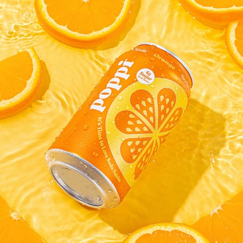 Poppi Soda Orange Can 1 x 355 ml
