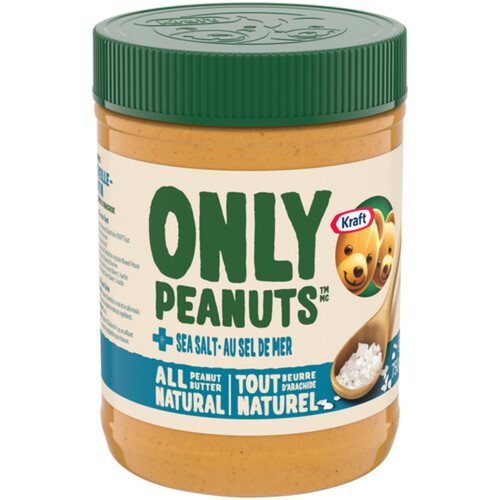 Kraft Only Peanuts All Natural Peanut Butter with Sea Salt 750 g