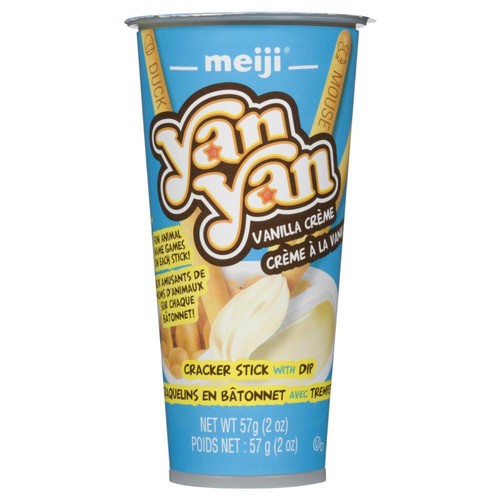 Meiji Yan Yan Cracker Stick With Vanilla Dip 57 g
