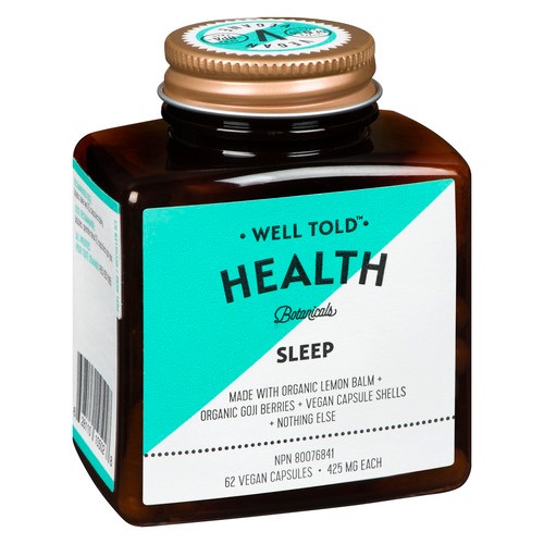 Well Told Supplement Health Sleep 62 Vegan Capsules