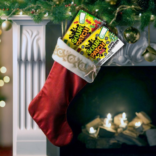 Maynards Sour Patch Kids Christmas Candy Coal Black Raspberry 100 g