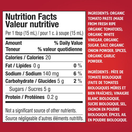 Voilà Online Grocery Delivery Heinz Organic Tomato Ketchup 750 ml