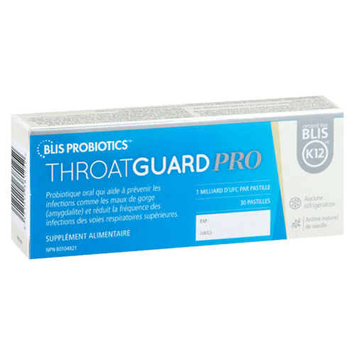 BLIS Probiotics ThroatGuard Pro Lozenges Dietary Supplement 30 Count