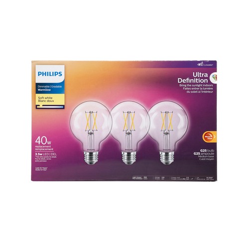 Philips Light Bulb LED 40W Soft White 2 EA