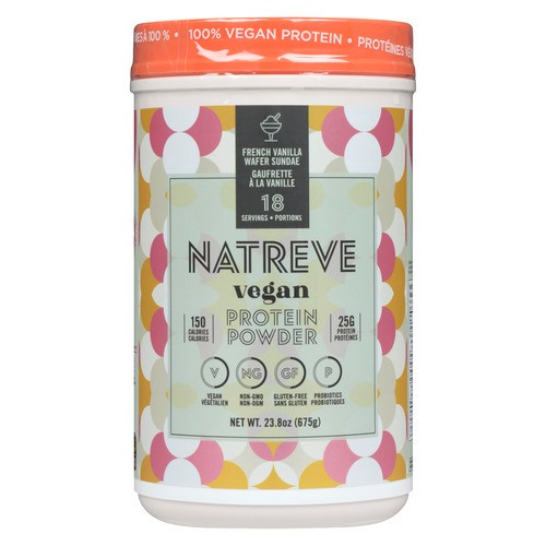 Natreve Vegan Supplements Nutritional French Vanilla 675 g
