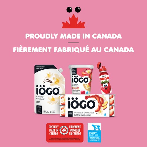 iÖGO 1% Yogurt Cups Creamy Tropical 16 x 100 g