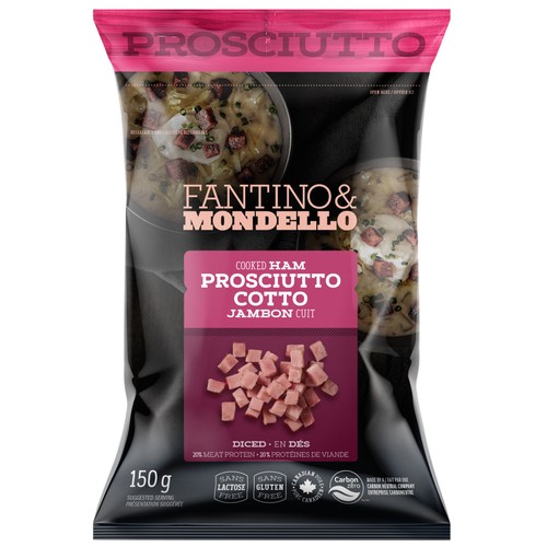 Fantino & Mondello Deli Diced Prosciutto Cotto Cooked Italian Ham 150 g