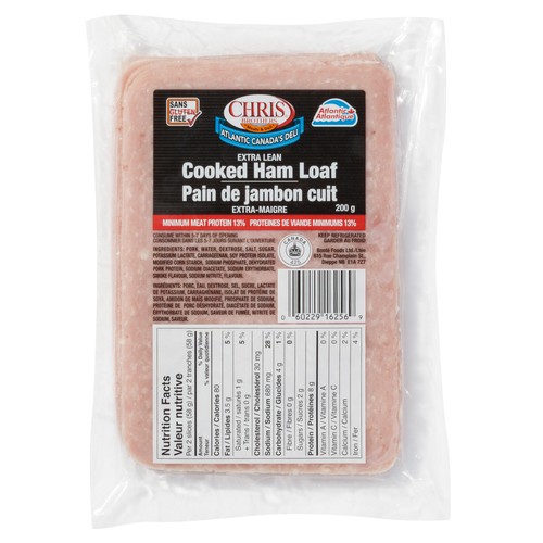 Chris Brothers 4X6 Sliced Ham Loaf 200 g