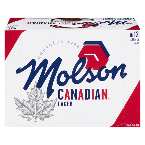 Molson Canadian Beer 5% Alcohol 12 x 355 ml (cans)