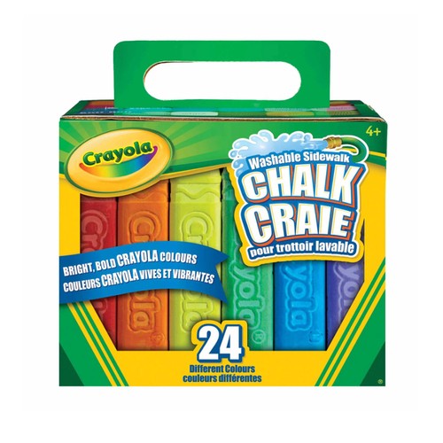 Crayola Sidewalk Chalk Washable 24 Pack