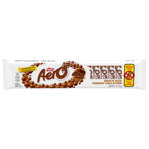 Nestle Aero Peanut Free Chocolate Bar Junior 9 x 23 g