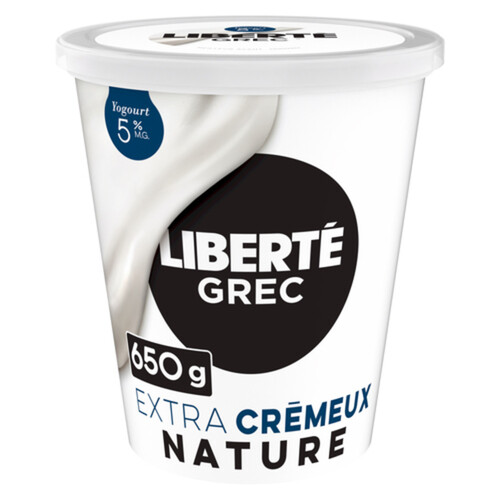 Liberté Greek 5 Extra Creamy Yogurt Plain High Protein 650 g Voilà Online Groceries & Offers