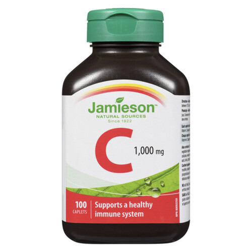 Jamieson Vitamin C 1000 mg Caplets 100 Count