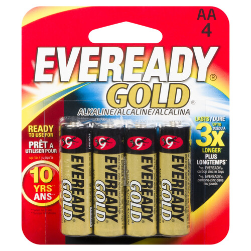 Eveready AA Gold Batteries 4 EA