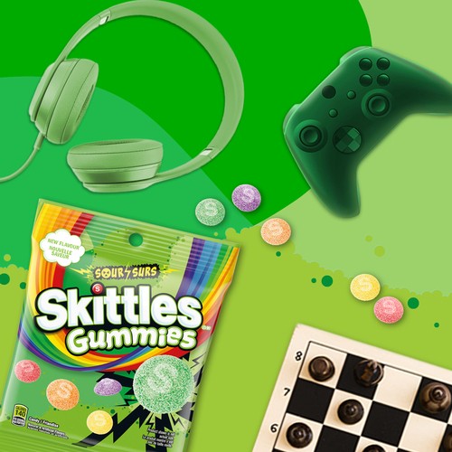 Skittles Gummies Candy Sour 130 g