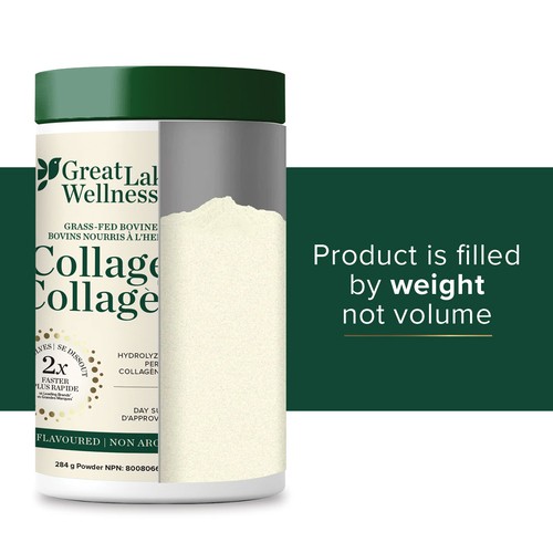 Great Lakes Wellness Collagen Peptides Powder Unflavoured 284 g